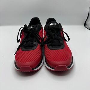 FILA Running Shoes mens‎ Size Lightweight Athletic Sneakers Red Black